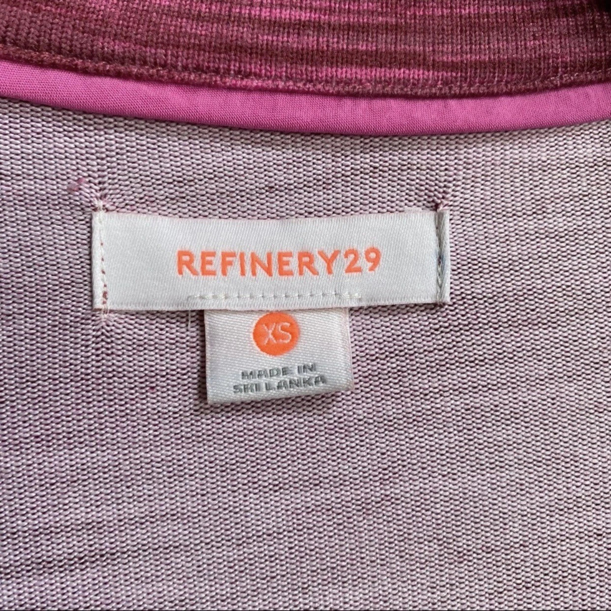 NWT Refinery29 Brick Pink Burgundy Shirt & Pants 2-Piece Pajama Set