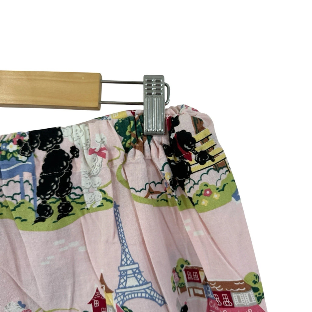 Nick & Nora Medium Pajama Set Poodles In Paris Cotton Top Pants Womens READ