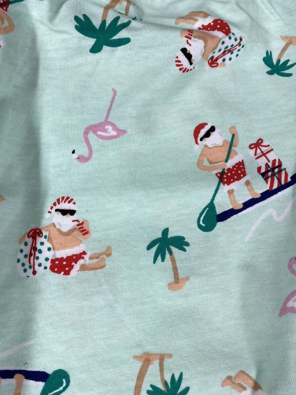 Women's Matching Tropical Santa Pajamas set Christmas sleepwear pj's Size 2XL