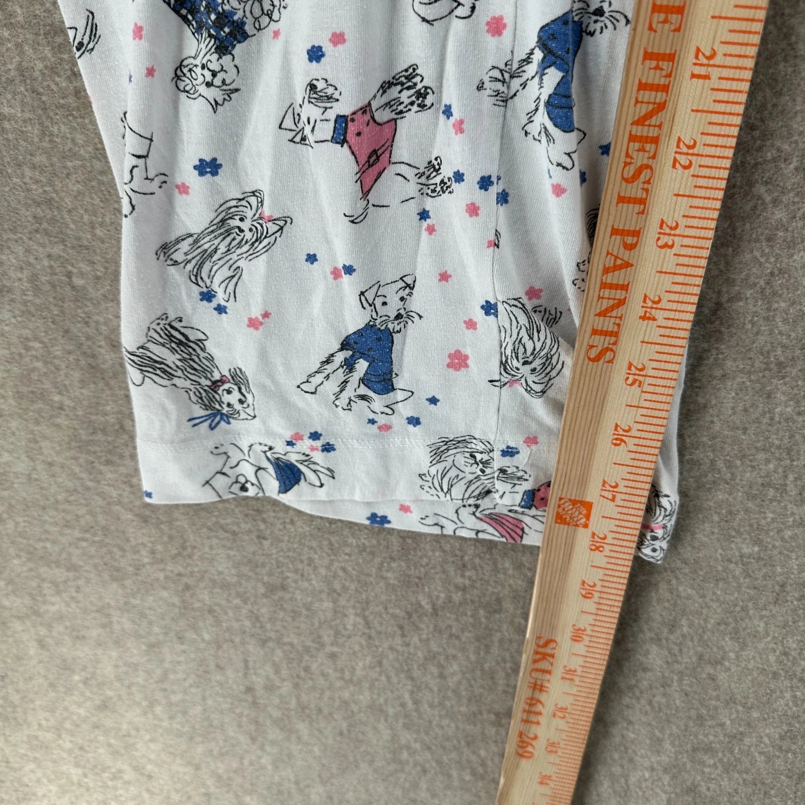 Sleep Sense Cotton Jersey Knit Dog Print Pajamas Set XL 2PC Sleepwear