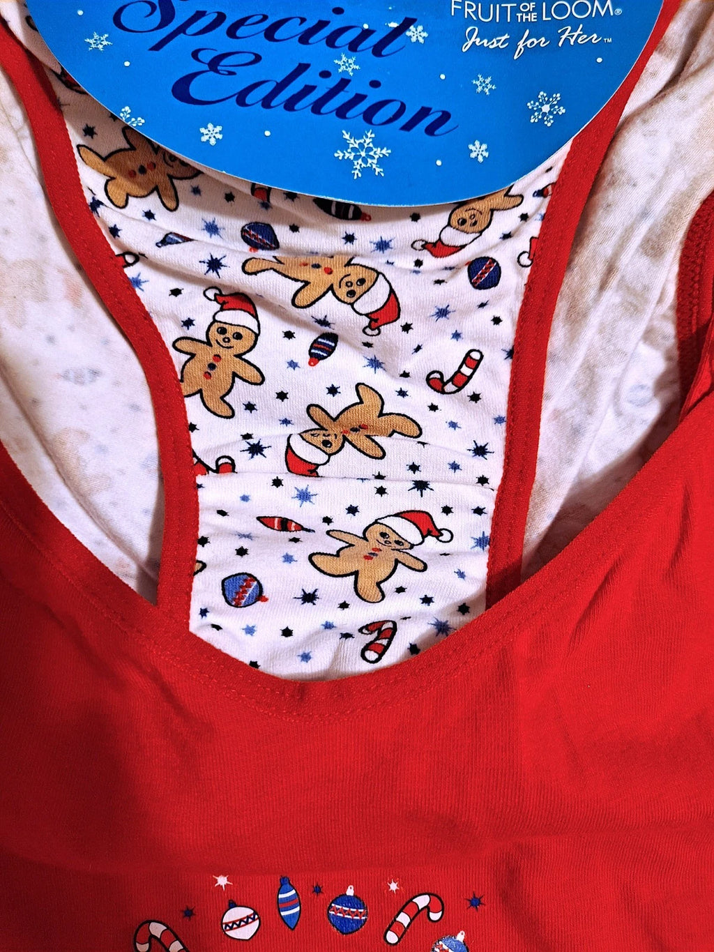 NWT Fruit of the Loom Christmas Intimates Fun Outfit - Size Large