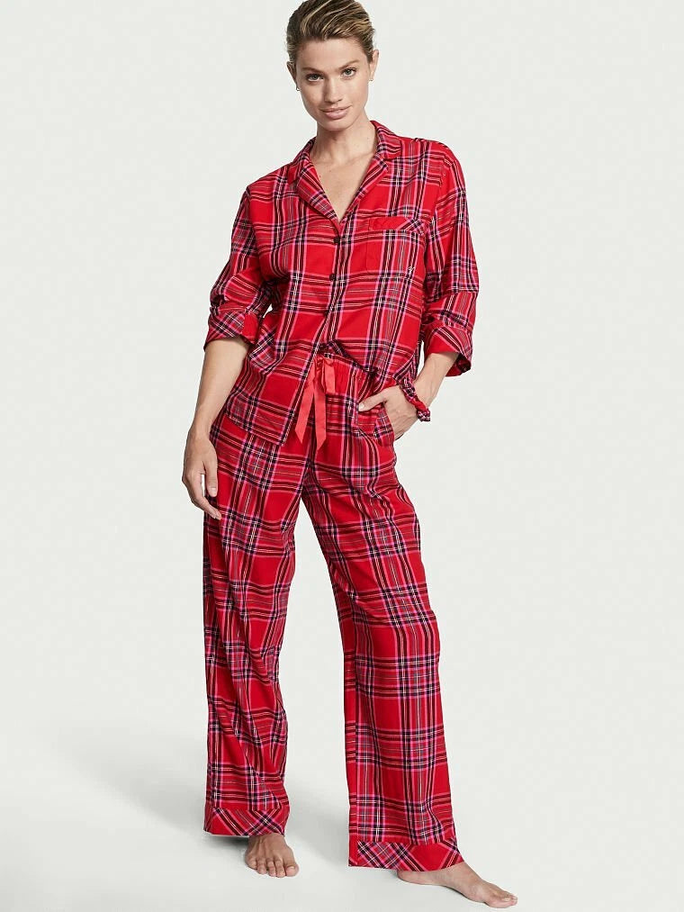 New NIP Victoria's Secret The Flannel 2pc Pajama Set PJ XS, S, M, L