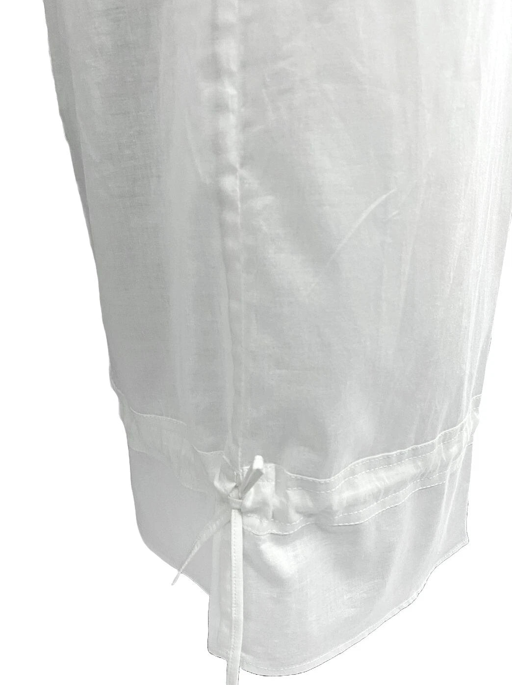 Victorian White 100% Cotton Pajama Set with Wide Leg Pants - SoieRose SR1175