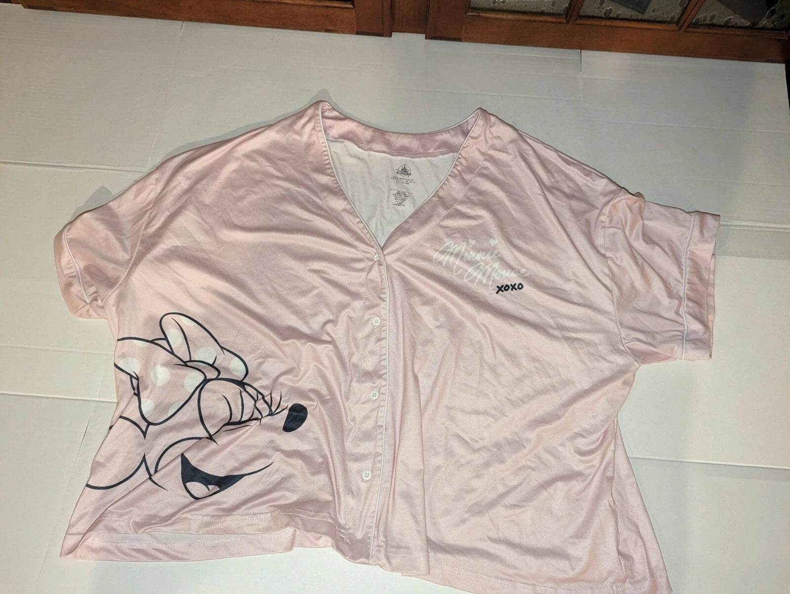 Disney Pink Minnie Mouse Pajama Set 2X- Very Good(See Photos)