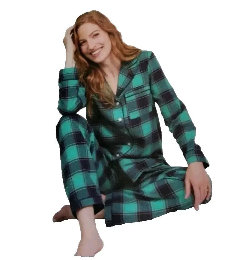 Lands' End Ladies' Flannel Pajama Set, 2-piece D2C9