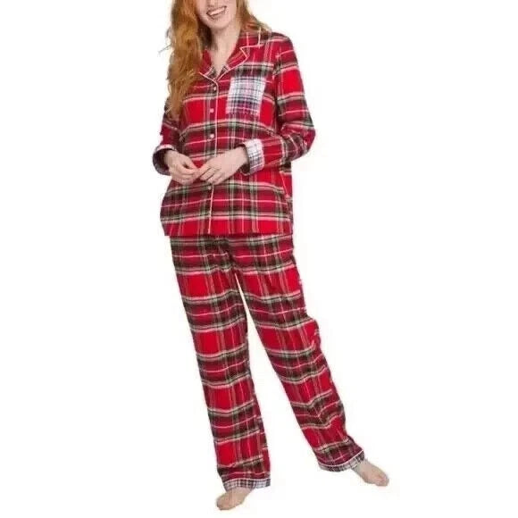 Lands' End Ladies' Flannel Pajama Set, 2-piece D2C9