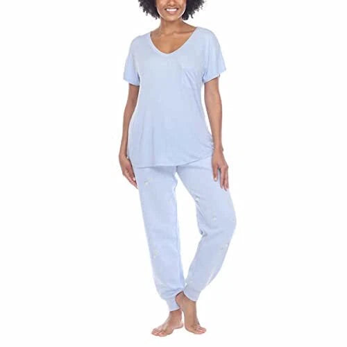 Honeydew Ladies' Embroidered Pajama Set, 2-piece Set, Choose Color / Style