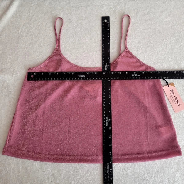 Juicy Couture Pajama Set Moonlite Mauve Pink Gold Dust Fairy Princess Large NWT