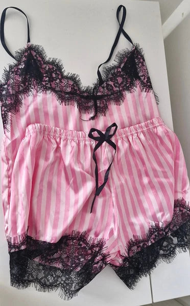 Sexy lace pink short pyjama set UK  VICTORIA’S ’s SECRET inspired SIZE M
