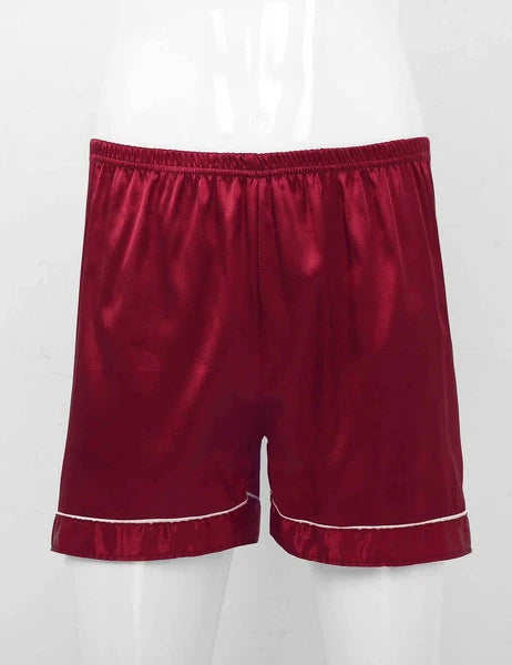 Mens Satin Nightwear Two Piece Pyjamas Pajamas Set Loungewear L-3XL-