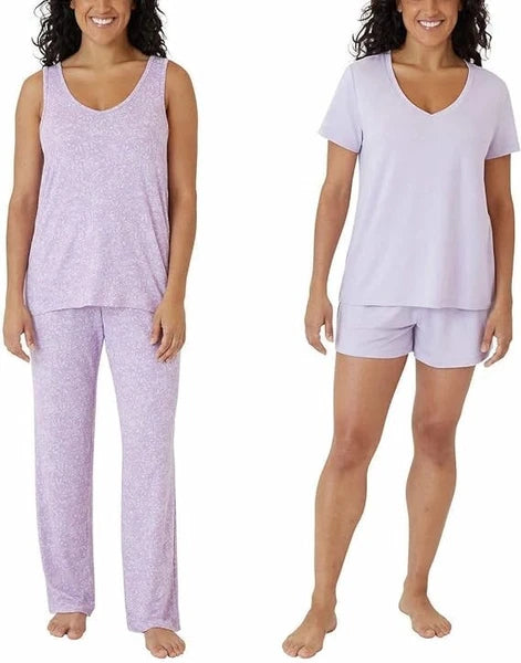 NWT Eddie Bauer Women's 4 Piece Pajama Sleep Set Orchid Size M $60 11HL414