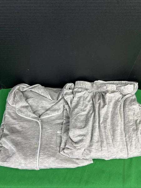 Member's Mark Women's Notch Collar Pajama Set Size XXL Grey