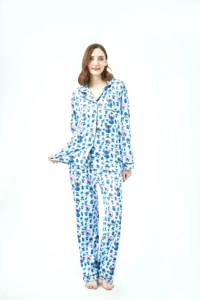 Lilo and Stitch Women Pajama Sets Long Sleeve Full-Length Bottom Size Large