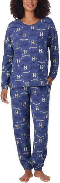 Harry Potter Hogwarts Women's Pajama Set, Blue, S