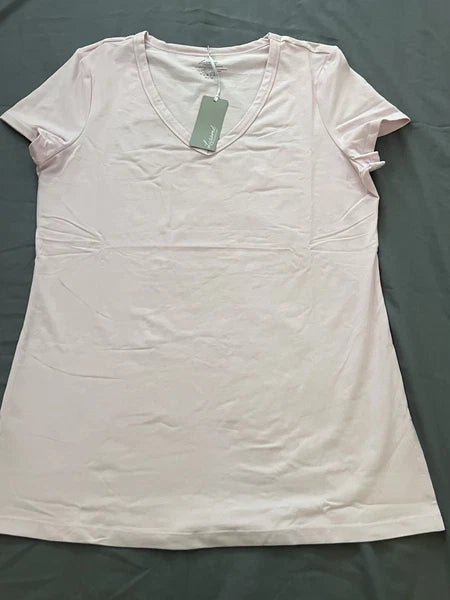 Lusome Everyday V-neck Top and Joggers Pajama Set Pink  - Medium