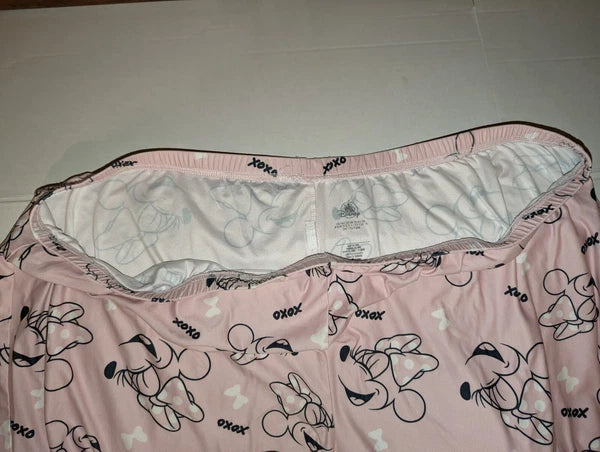 Disney Pink Minnie Mouse Pajama Set 2X- Very Good(See Photos)