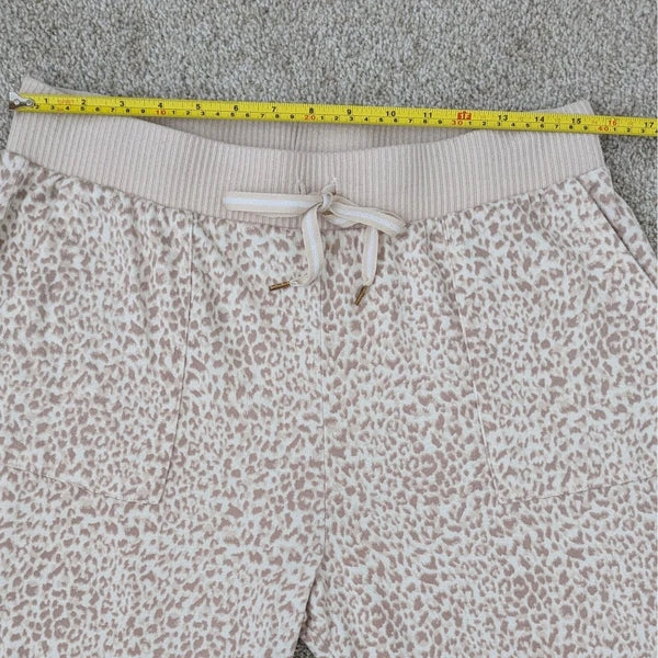 Honeydew 2-Piece Long Sleeve Jogger Pajama Set Womens Large Leopard Animal Print