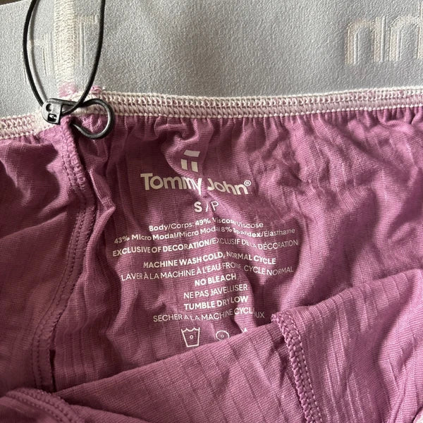 Tommy John Size Small Women's Second Skin Sleep Tee & Short Set Lilac NWT
