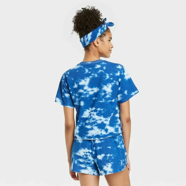 Women's 3pc Coca-cola Americana Pajama Set - Tie Dye XS , S ,M (P)
