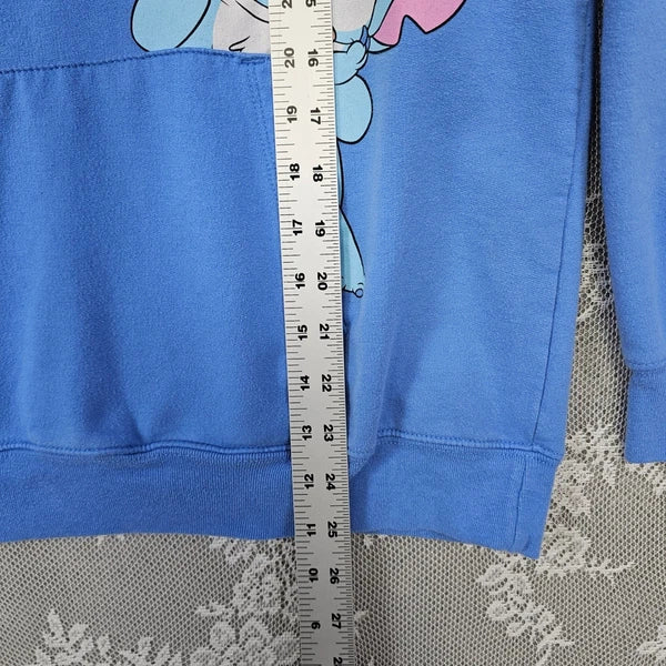 Disney Pride Stitch Pajama Set Tank Top Shorts Hoodie Blue L/G XL Sleepwear Set