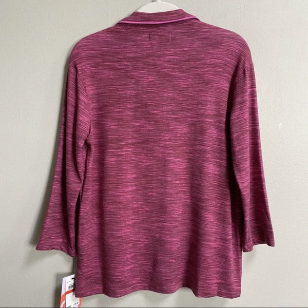 NWT Refinery29 Brick Pink Burgundy Shirt & Pants 2-Piece Pajama Set