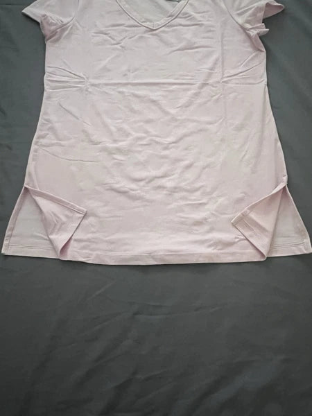 Lusome Everyday V-neck Top and Joggers Pajama Set Pink  - Medium