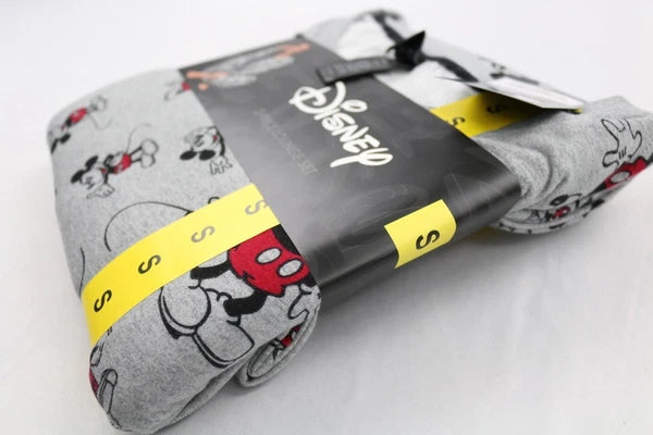 Disney Character Womens Fleece Soft Cozy Jogger 2-Piece Lounge Gray S M L Mickey