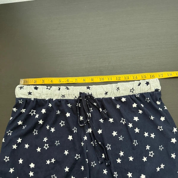 Lucky Brand Blue Gray Star Print Tank Shorts Sleepwear Set Women's Size Medium