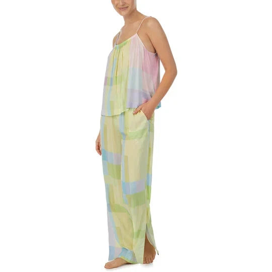 NWOT Sanctury Women's S Stripe Print Woven Tank & Pant Pajama Set $78