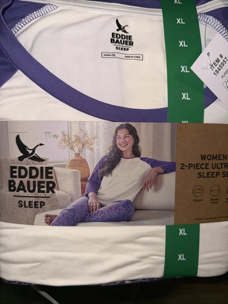 NWT  XL. Eddie Bauer Ladies’ 2-piece Ultra soft Extra Large  Sleep Set