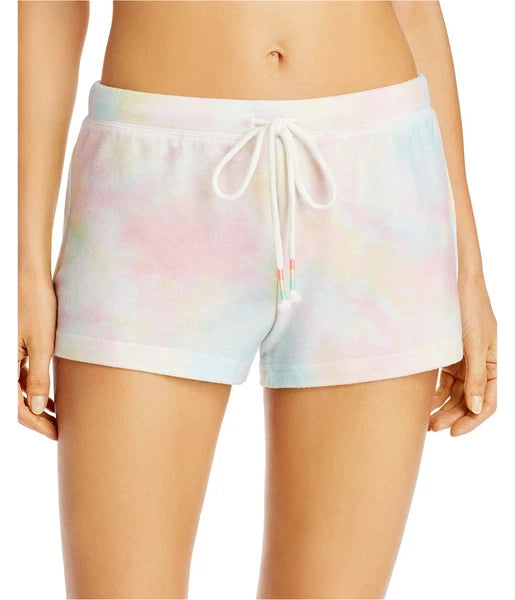 P.J. Salvage Womens TieDye Pajama Shorts, Multicoloured, Medium