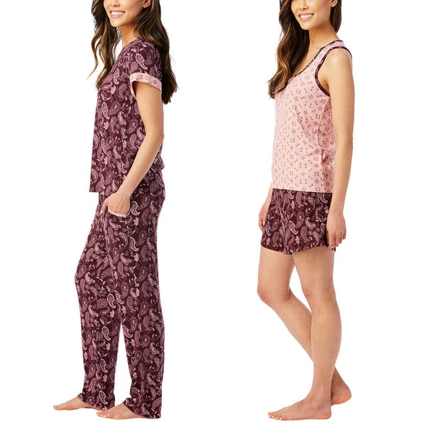 Lucky Brand Ladies' 4 piece Pajama Set