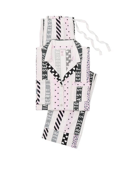 New NIP Victoria's Secret The Flannel 2pc Pajama Set PJ XS, S, M, L