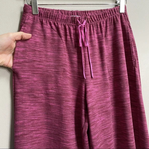 NWT Refinery29 Brick Pink Burgundy Shirt & Pants 2-Piece Pajama Set