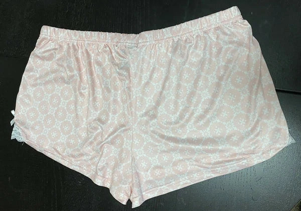 Nanette Lepore Pajama Set Womens Plus 1X Pink Floral Tank Shorts Stretch 150-21