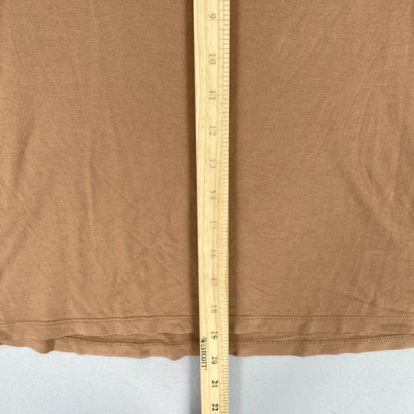 Nuuds Pajama Set Top & Pants Womens Size XS Brown Crewneck Pull On Bottoms